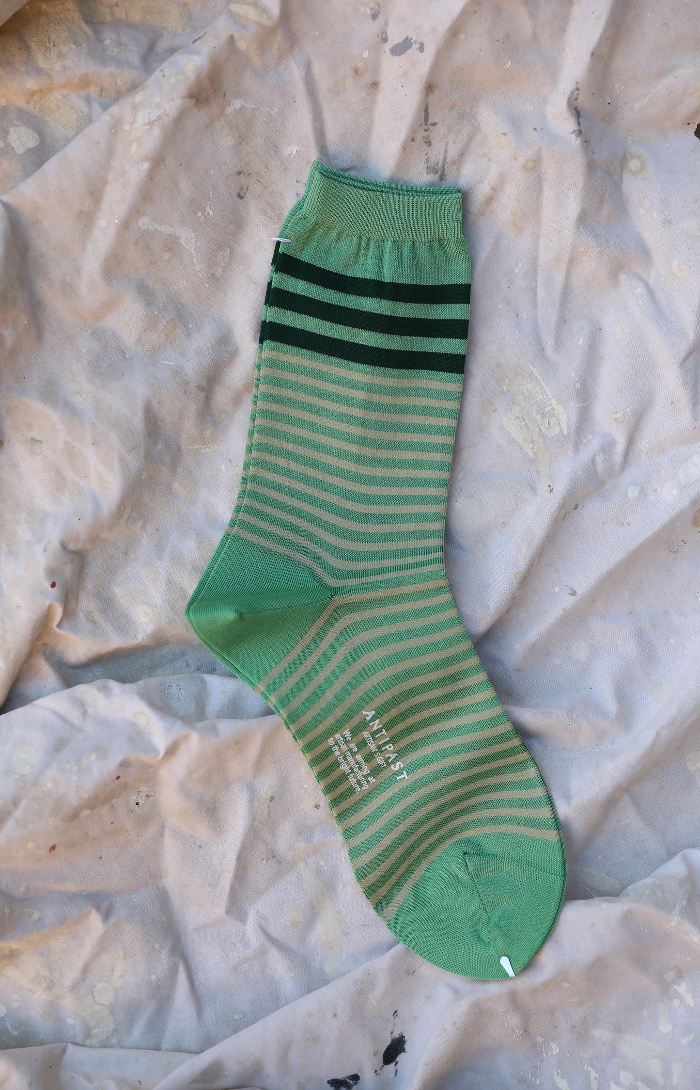 Green Stripe Socks
