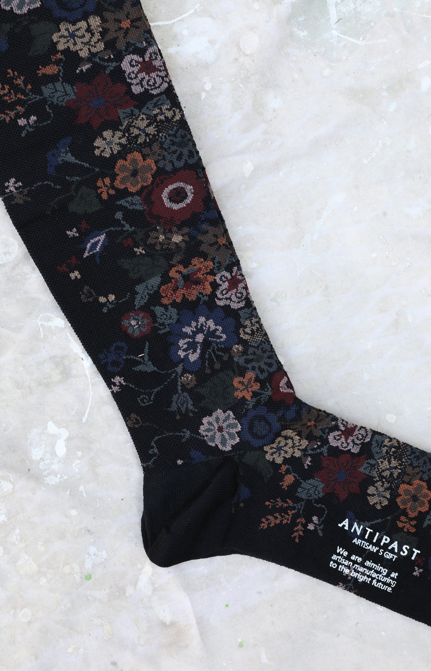 Black Flower Compression Socks