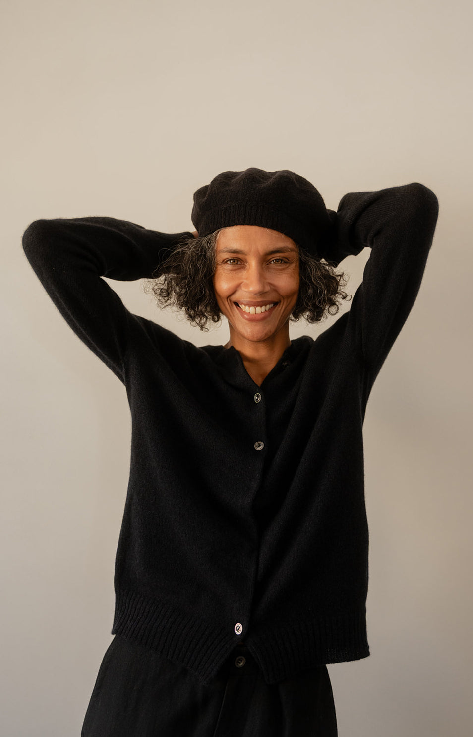 Black Cashmere Hat
