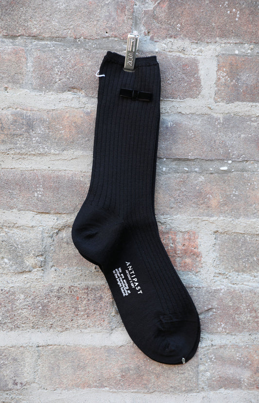 Black Ribbon Socks