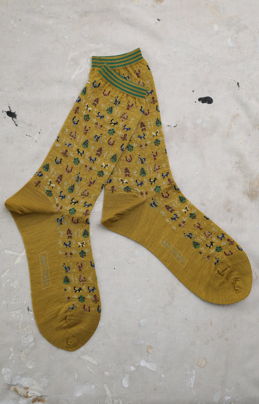 Mustard Forest Mate Socks