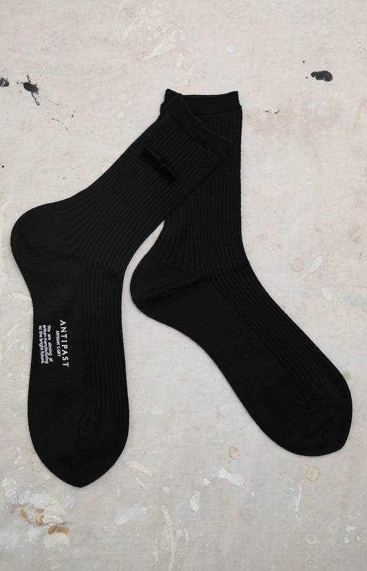 Black Ribbon Socks