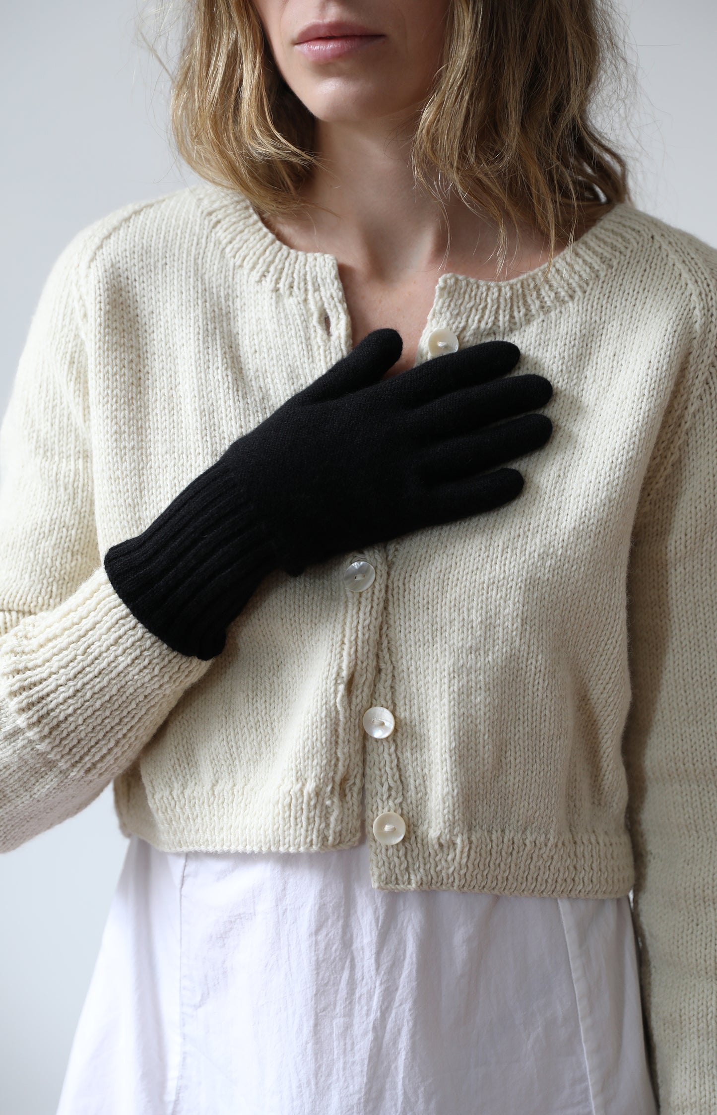 Black Cashmere Gloves