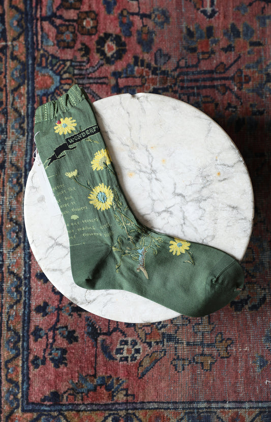 Green Margaret II Socks