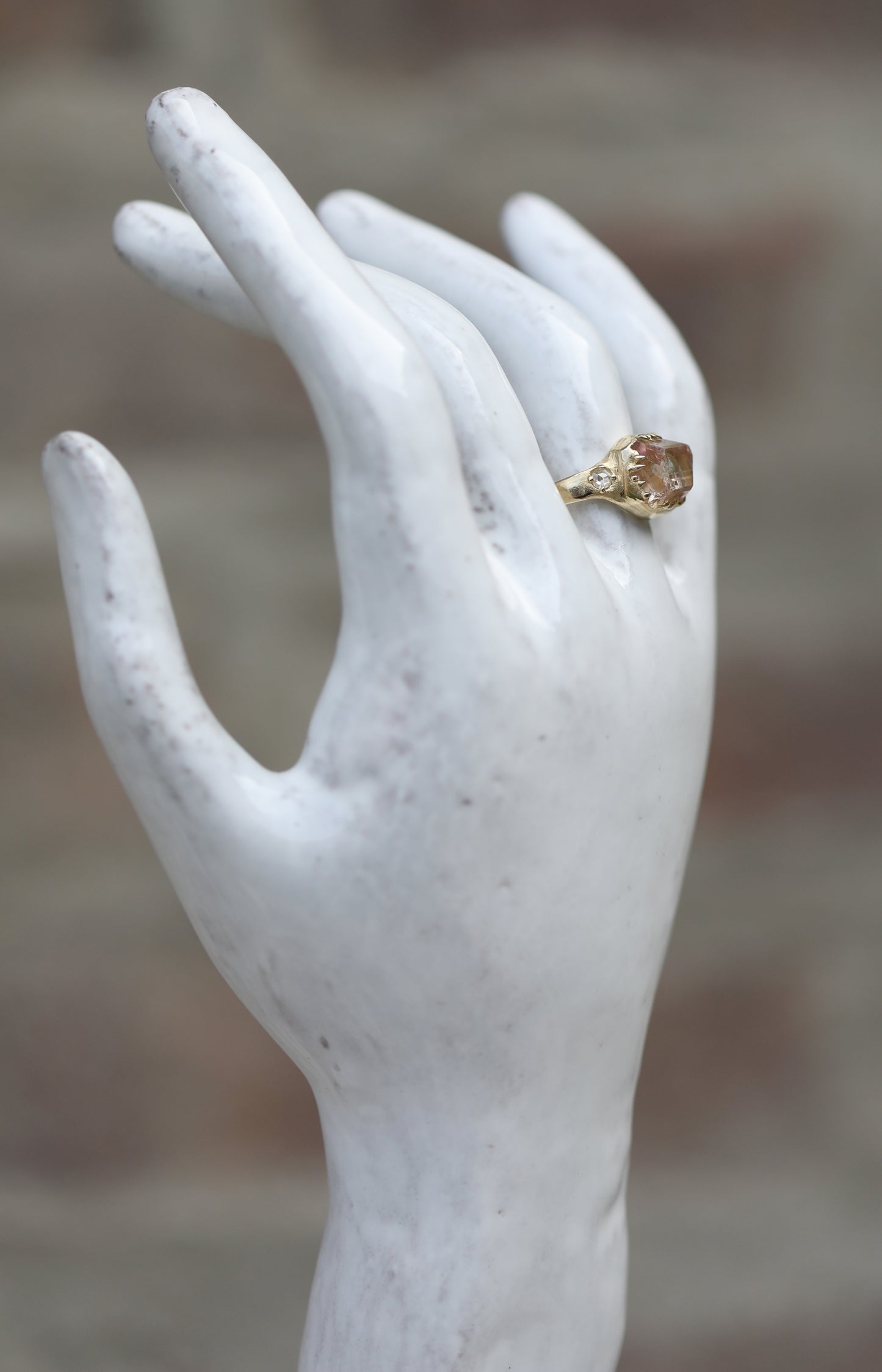 Tourmaline & Diamond Ring