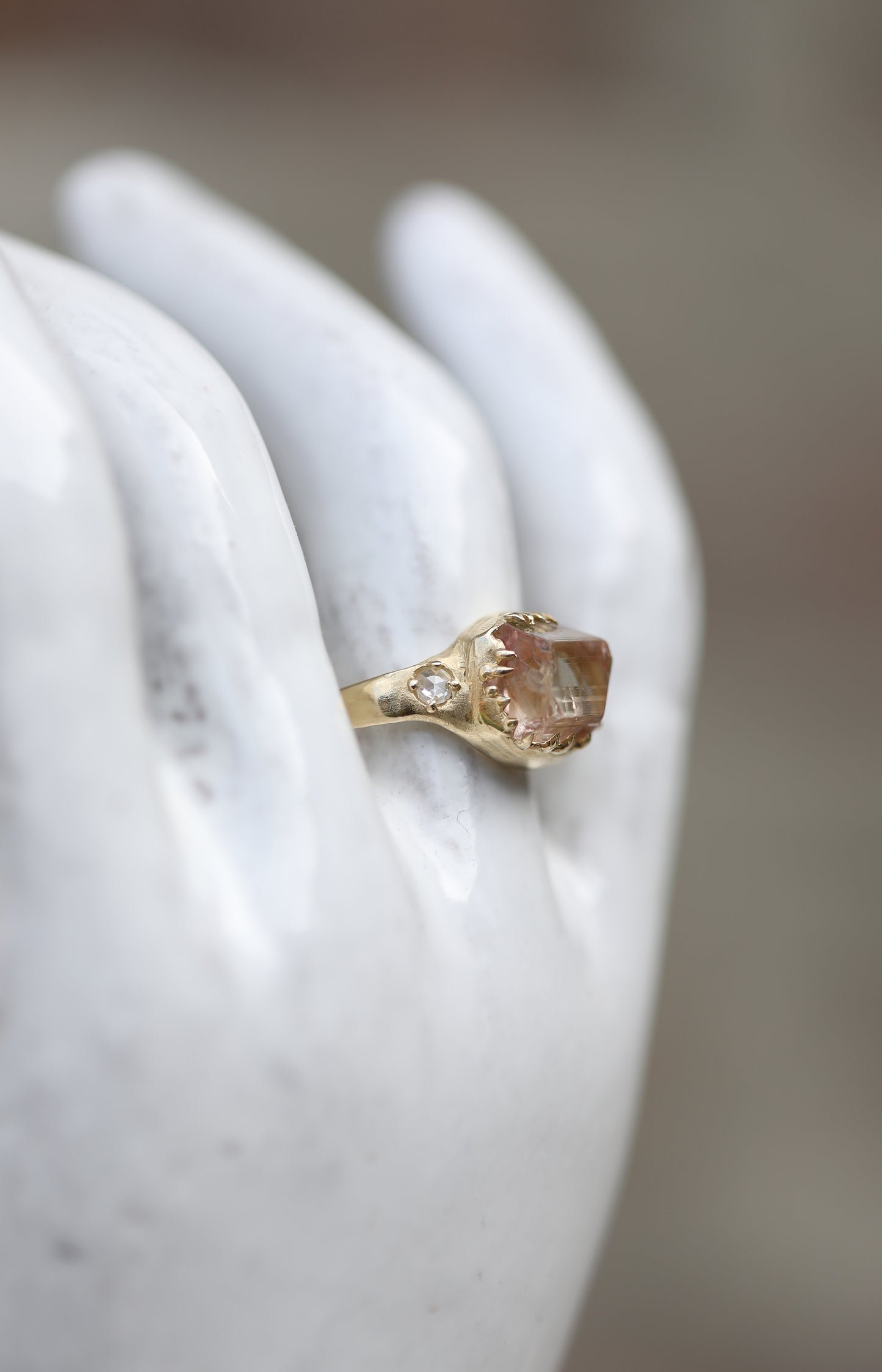 Tourmaline & Diamond Ring