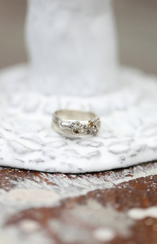 Silver & Diamonds Ring