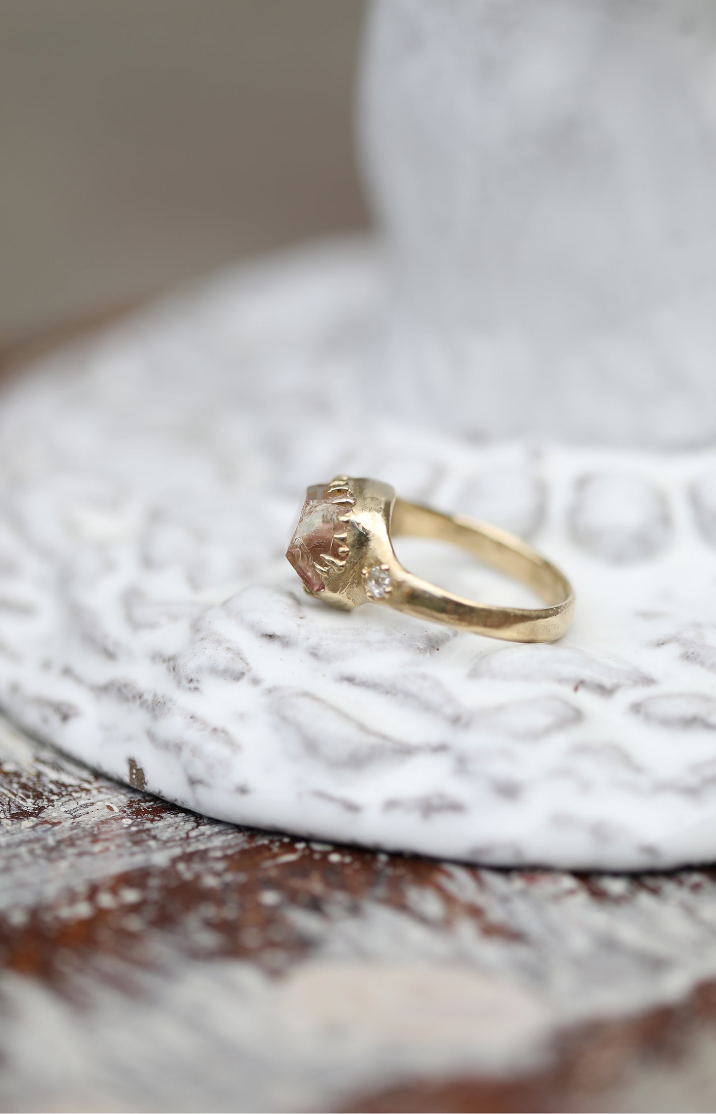 Tourmaline & Diamond Ring