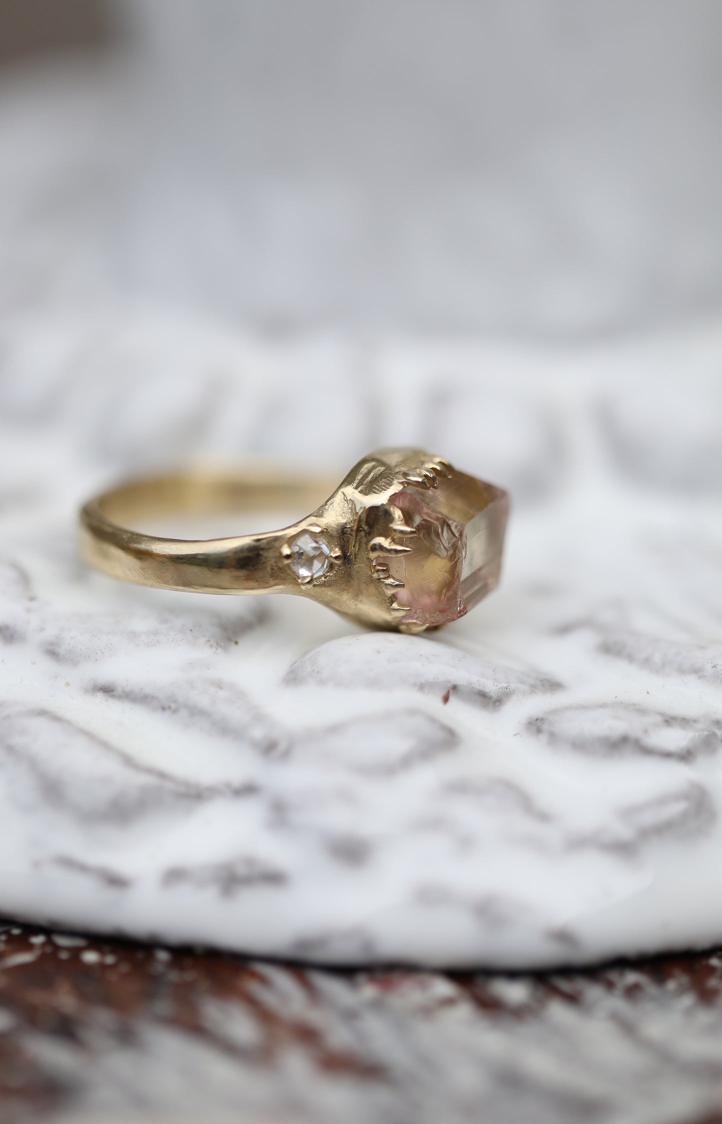 Tourmaline & Diamond Ring