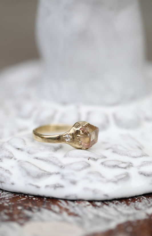 Tourmaline & Diamond Ring