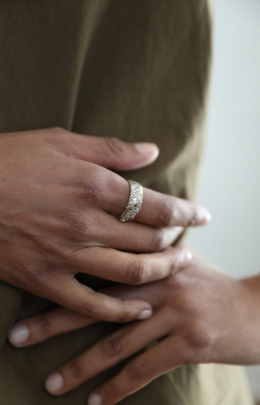 Silver & Diamonds Ring