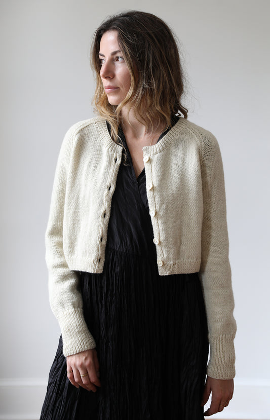 Ivory Wool Cardigan