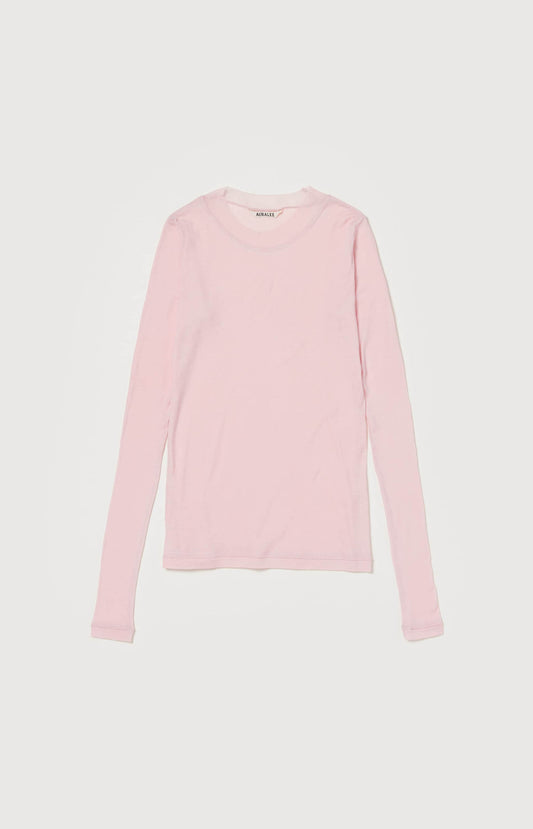 Pink Super High Gauge Sheer Rib Tee