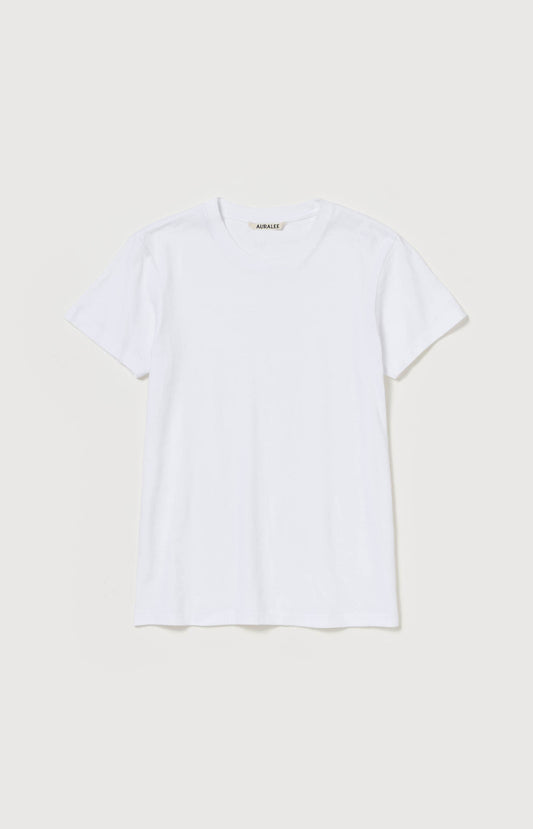 White Seamless Crew Neck Tee