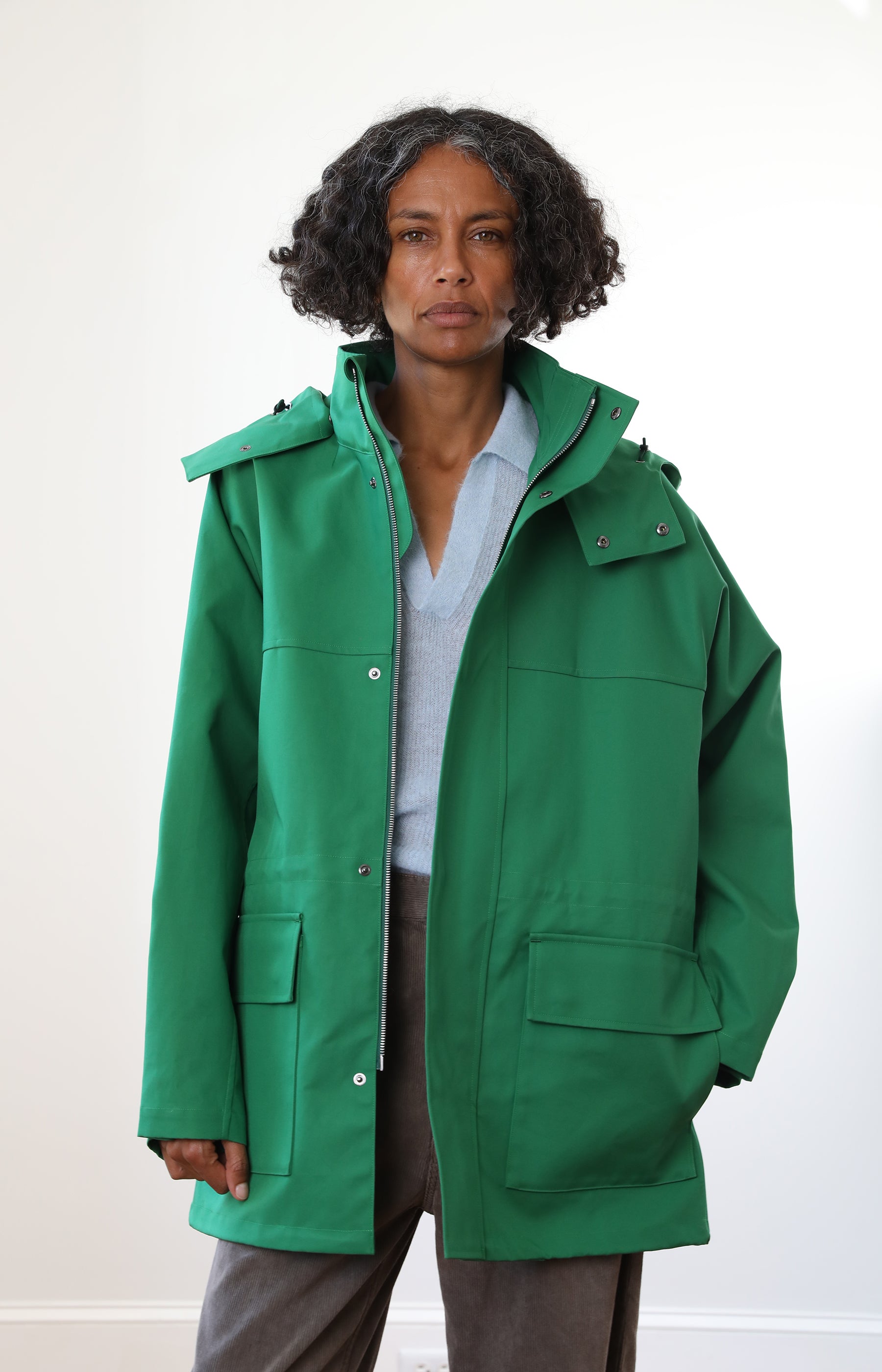 p*o様 Coated Cotton Gabardine Short Jacke High-density Bonded Cotton Gabardine Blouson – Alder & Co