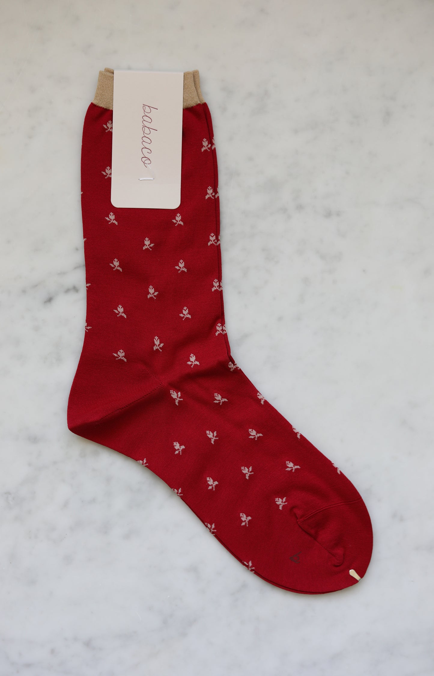 Red Fleur de Lis Socks
