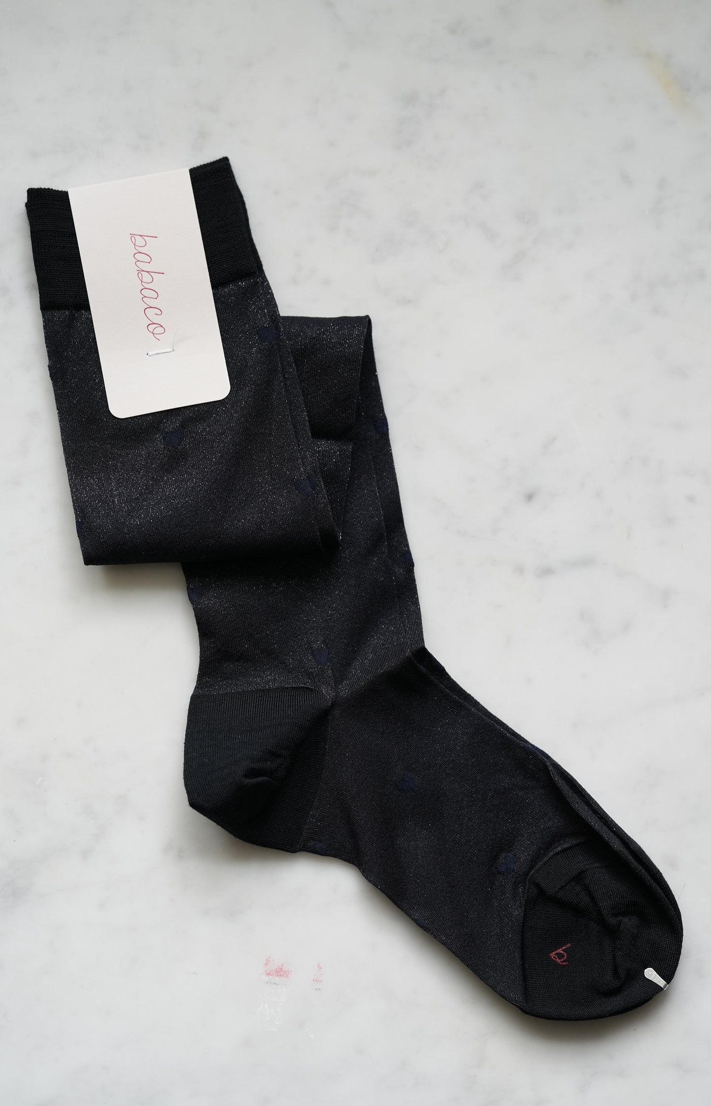 Black Heart Sheer Knee High Socks