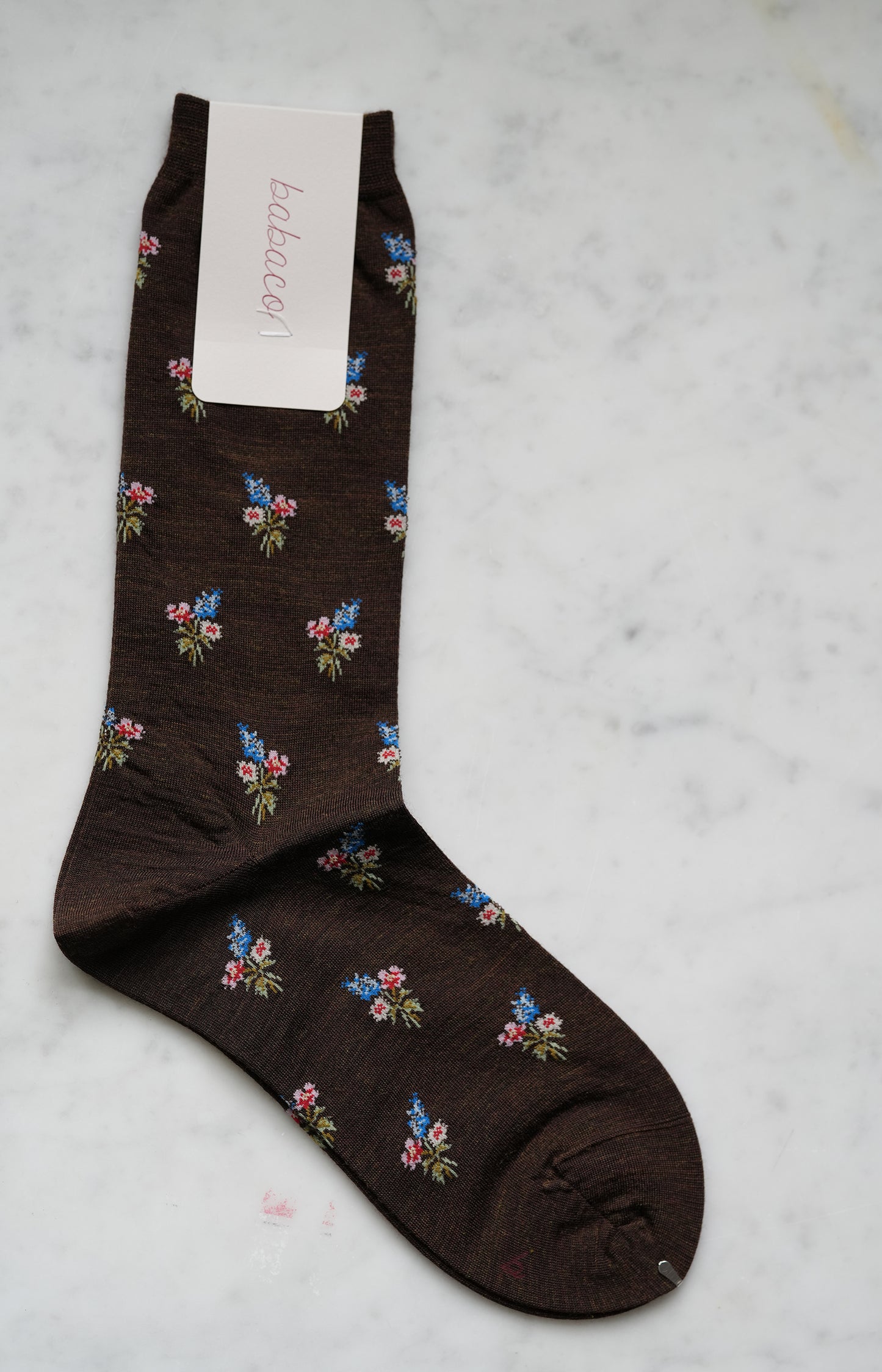 Brown Bouquet Socks