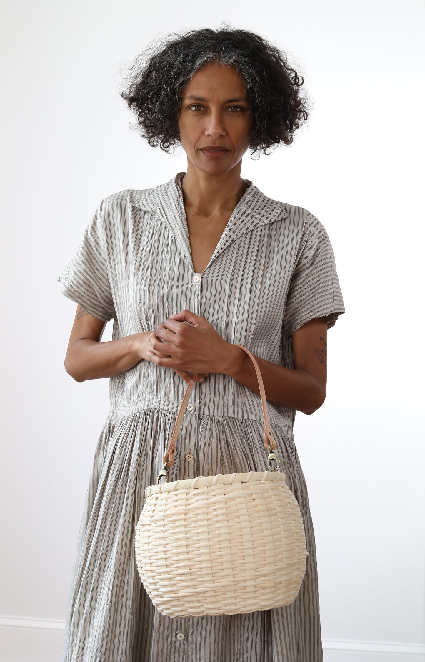 Handmade Natural Round Basket