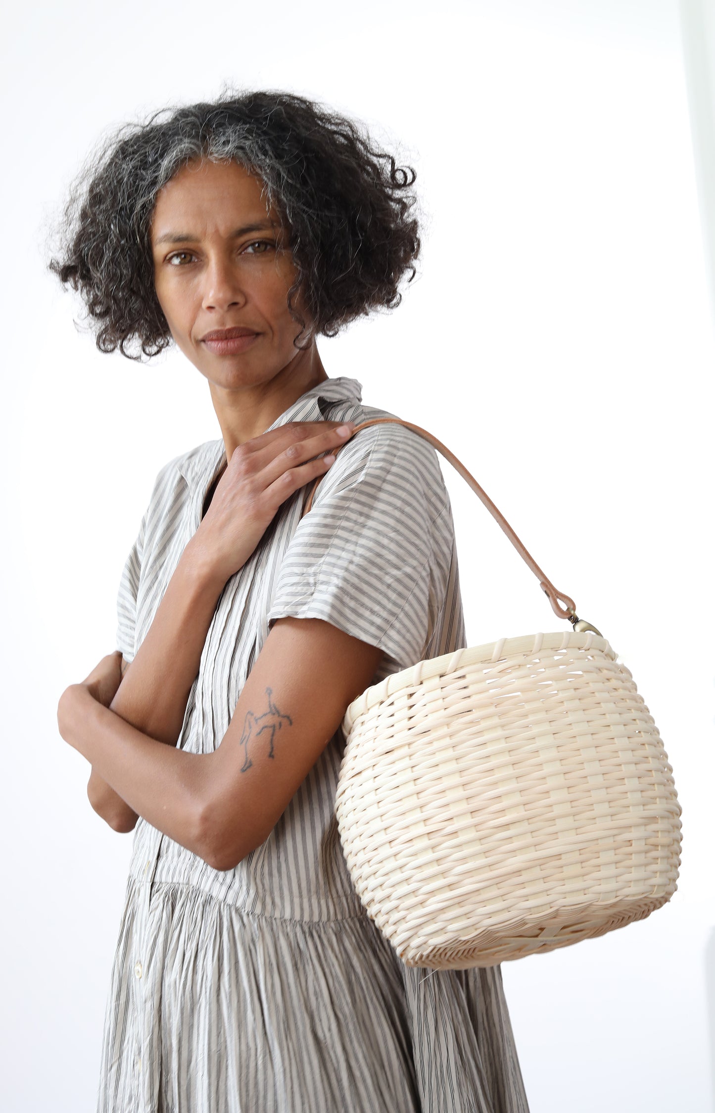 Handmade Natural Round Basket