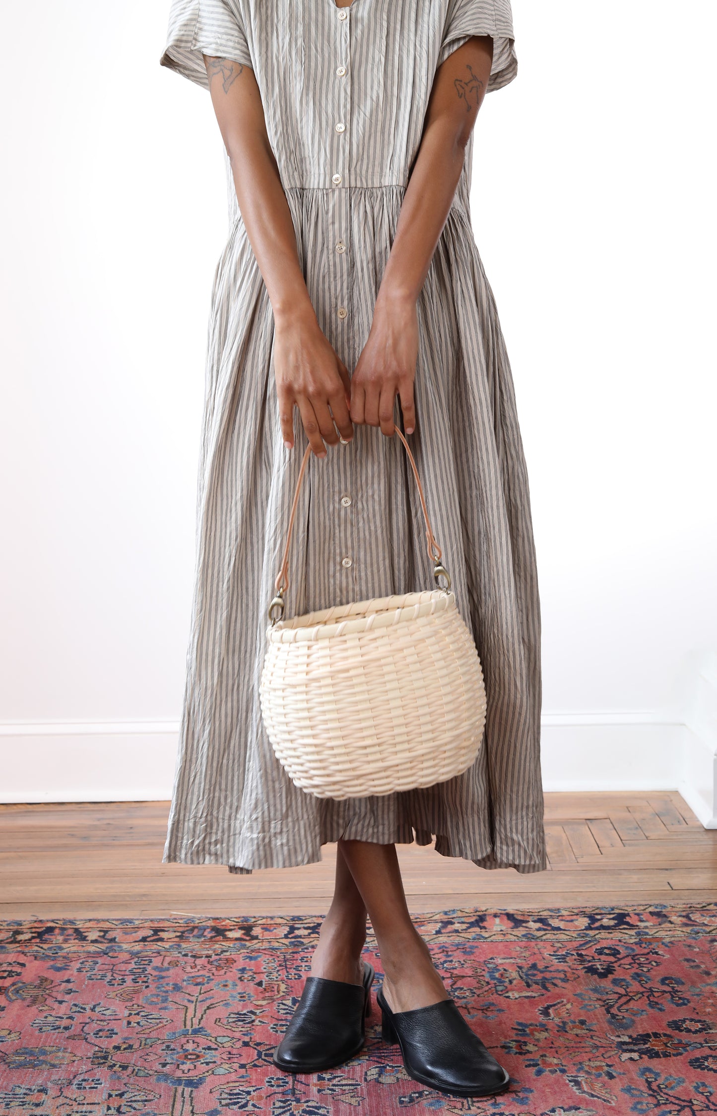Handmade Natural Round Basket
