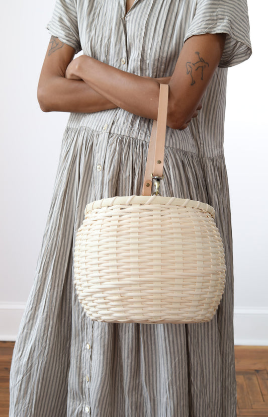Handmade Natural Round Basket