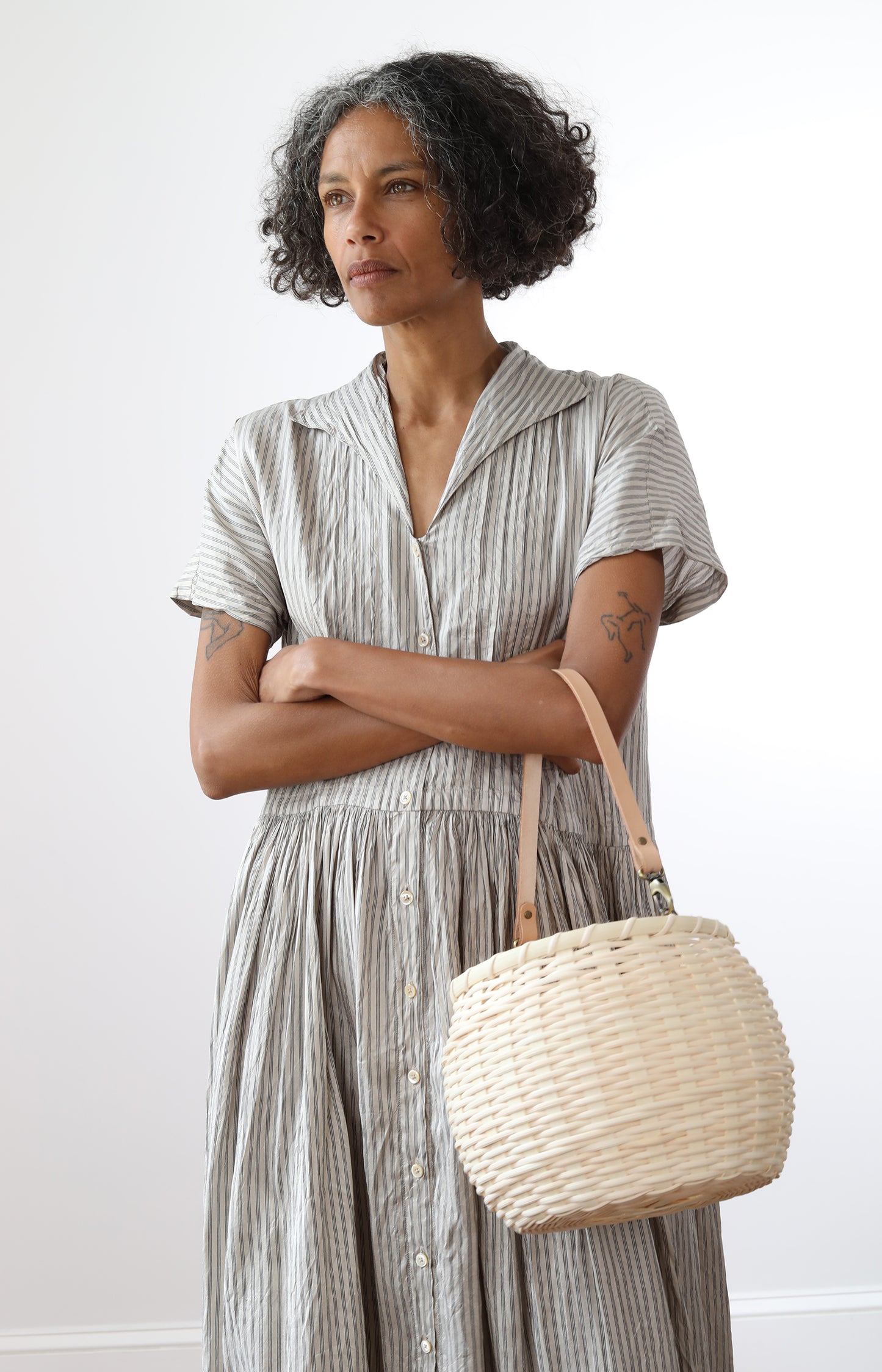 Handmade Natural Round Basket