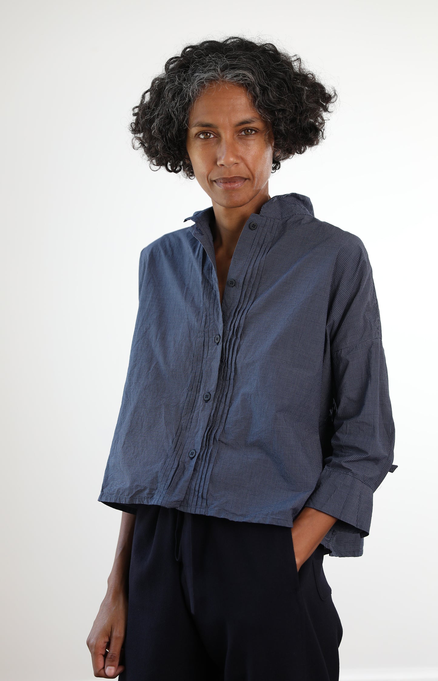 Micro Check Claudia Shirt