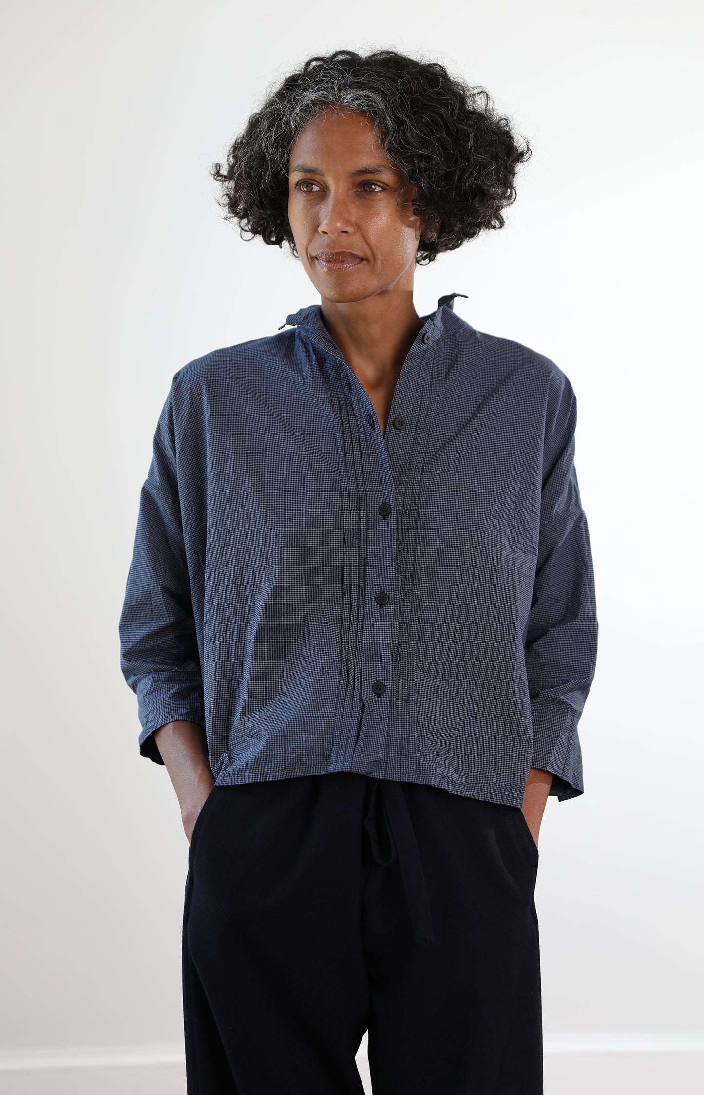 Micro Check Claudia Shirt