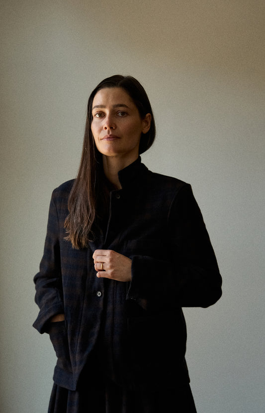 Cashmere Plaid Caryl Jacket