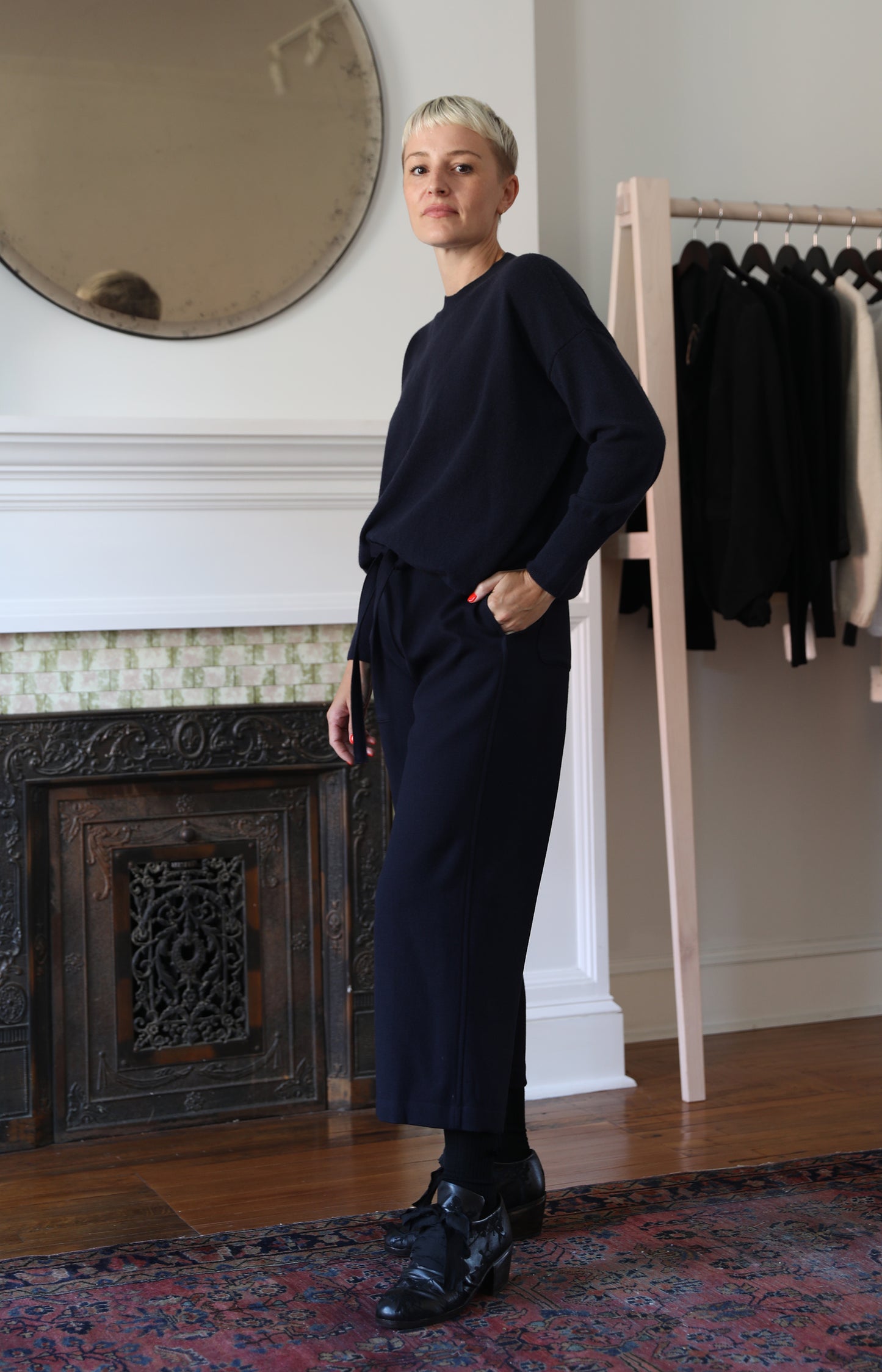 Navy Cloe Pants