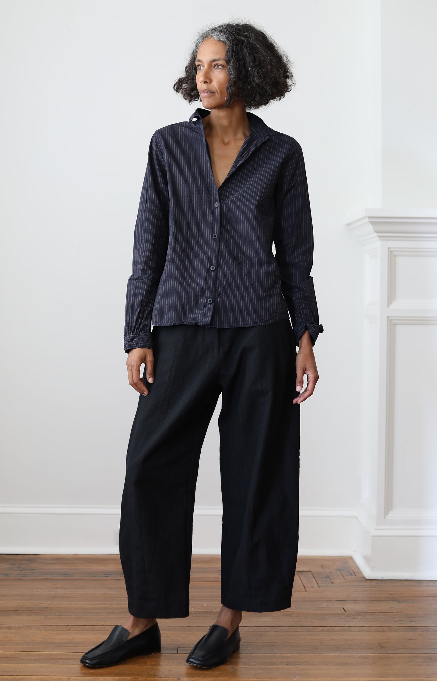 Black Stripe Sandra Pants