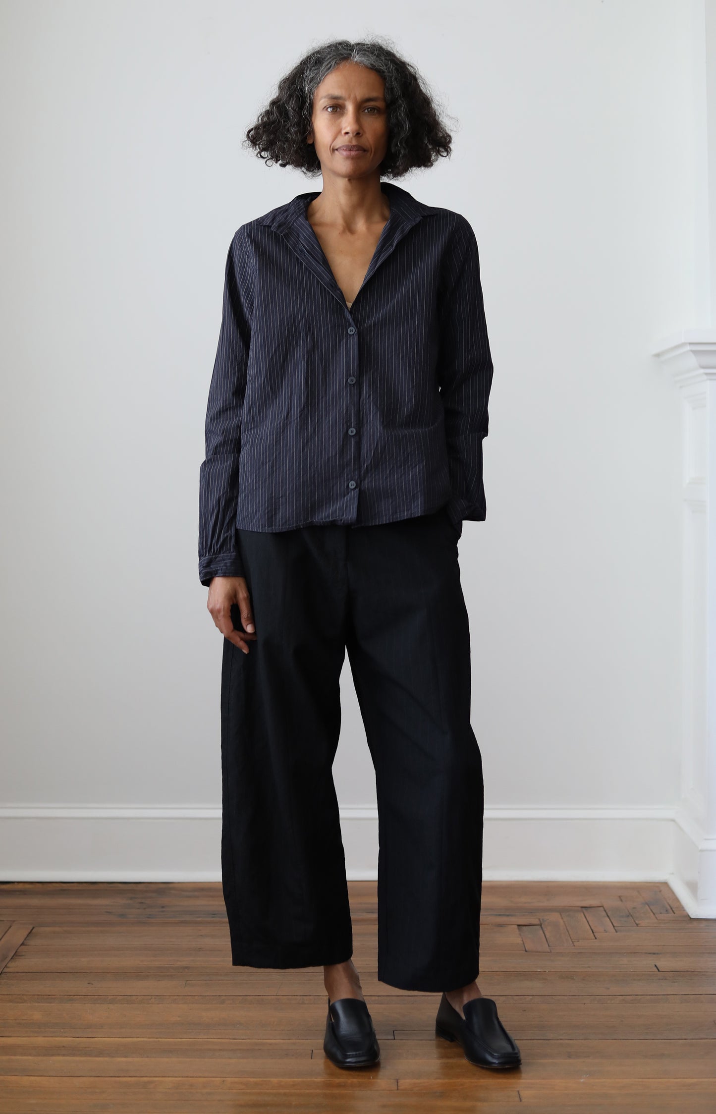 Black Stripe Sandra Pants