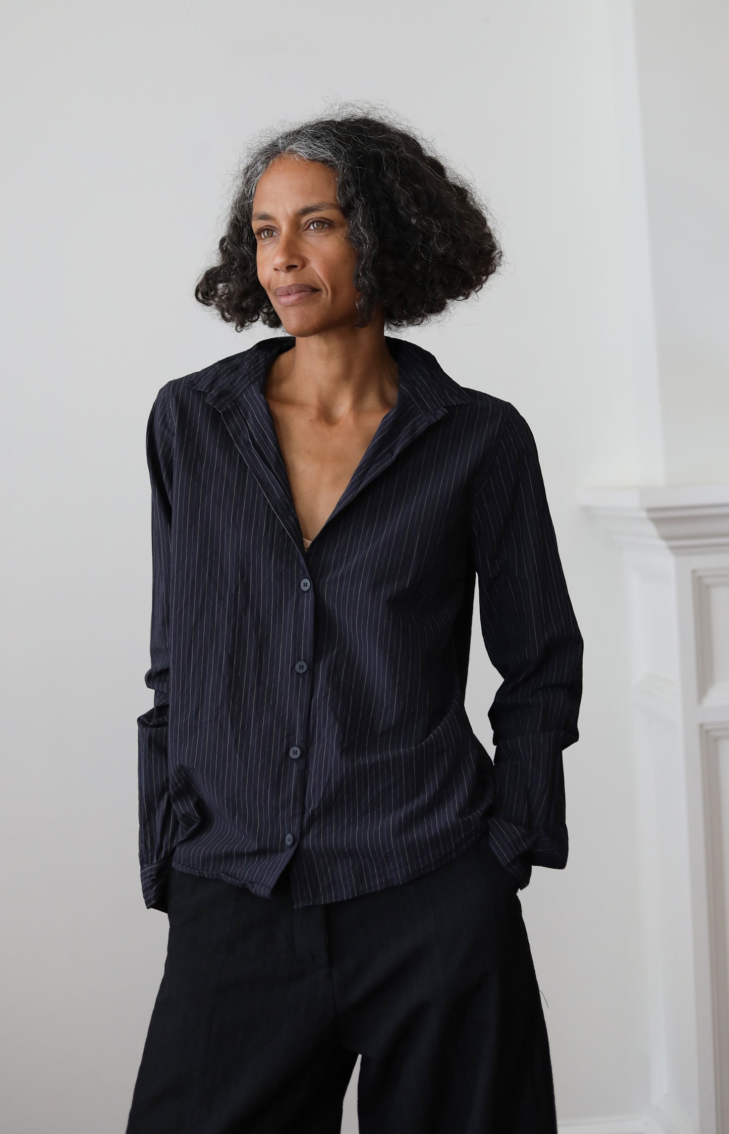 Black Stripe Tyrol Shirt