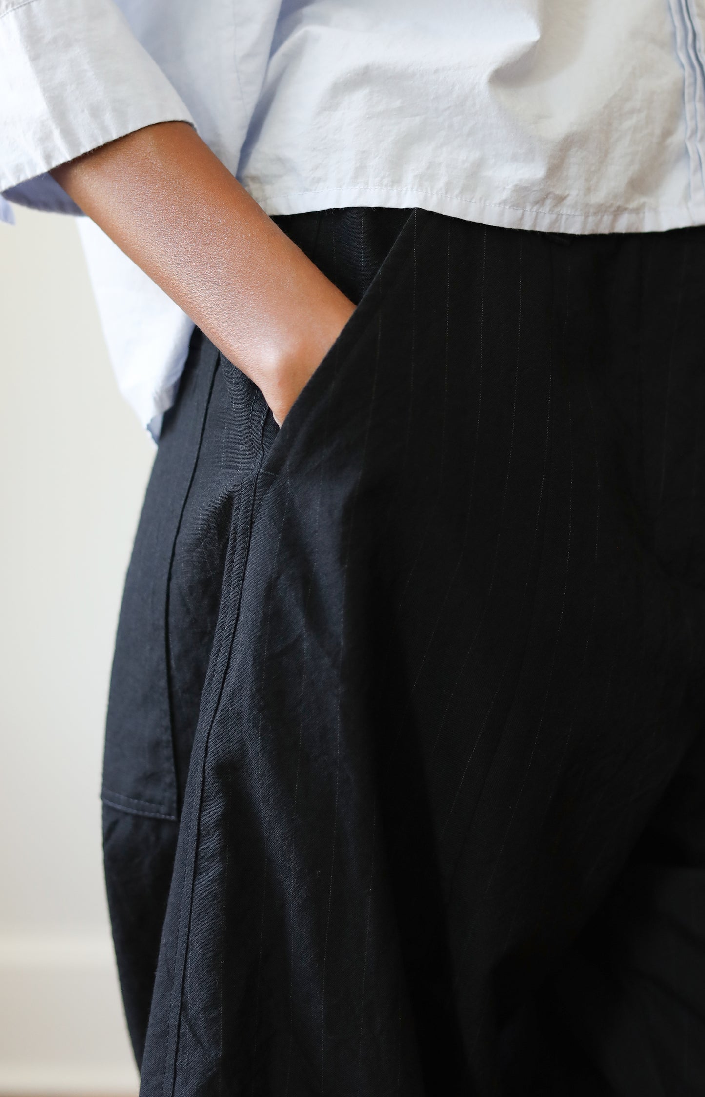 Black Stripe Sandra Pants