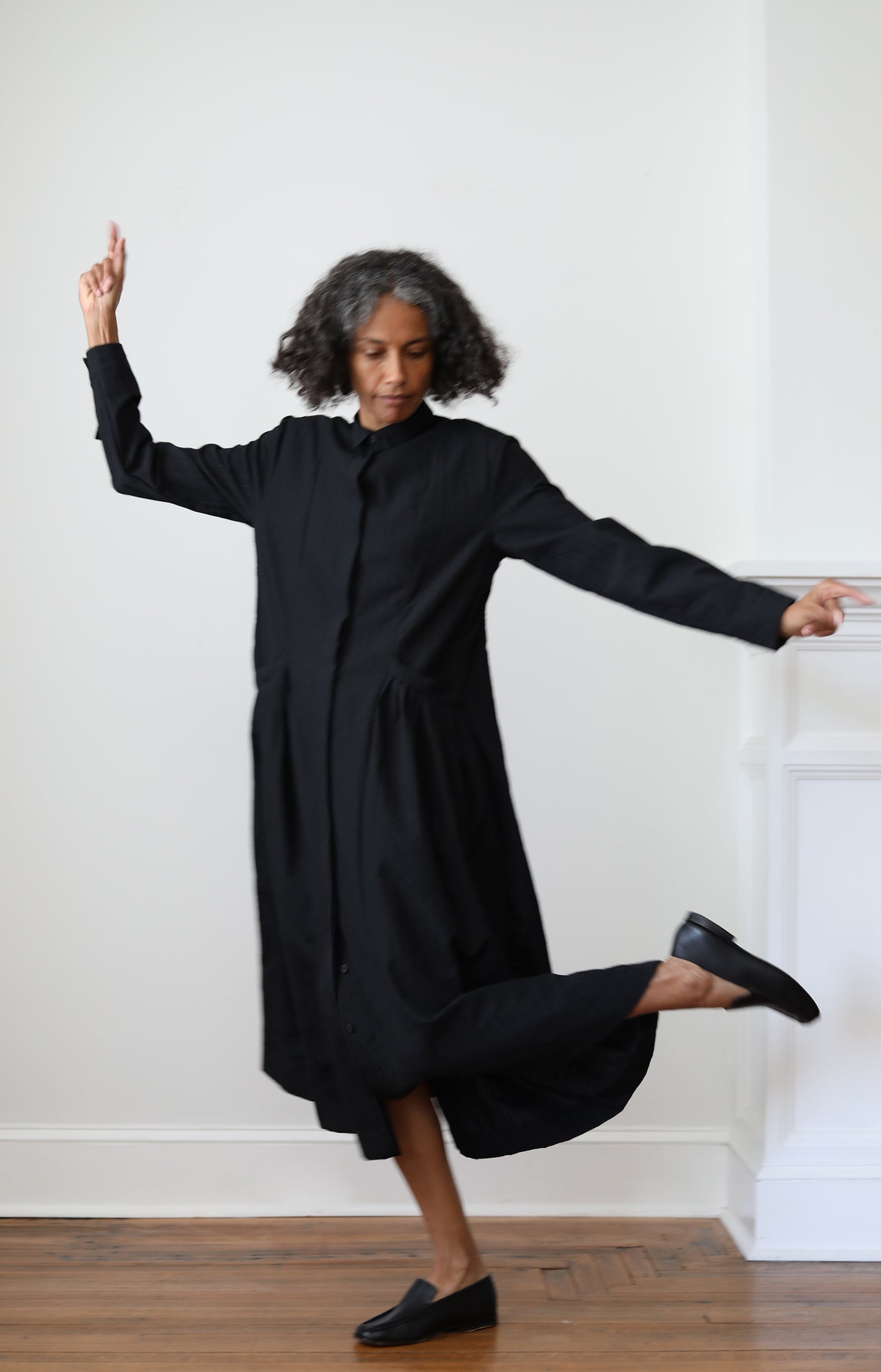 Black Stripe Sally Dress