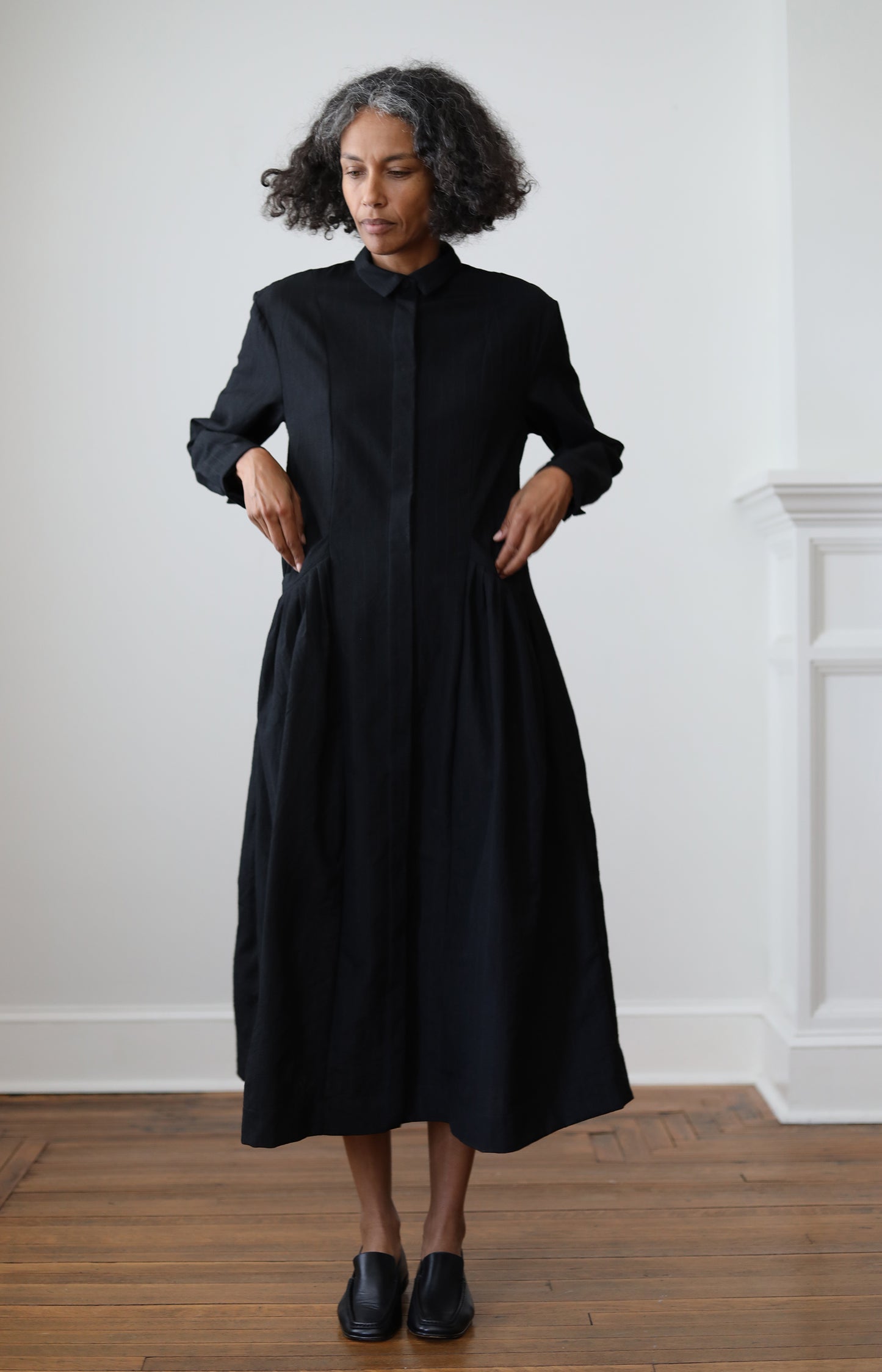 Black Stripe Sally Dress