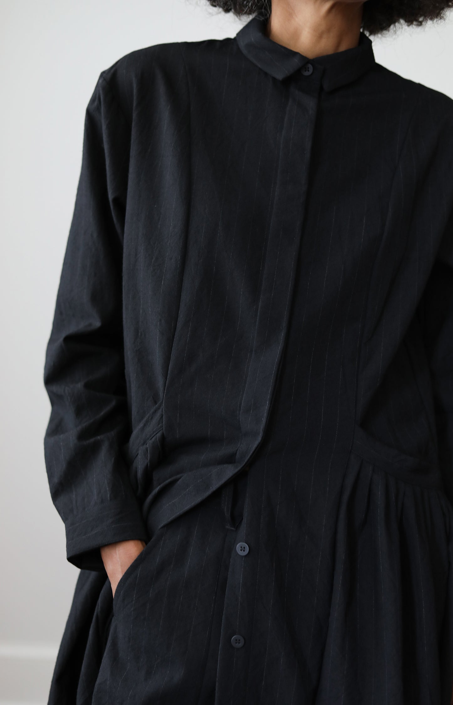 Black Stripe Sally Dress
