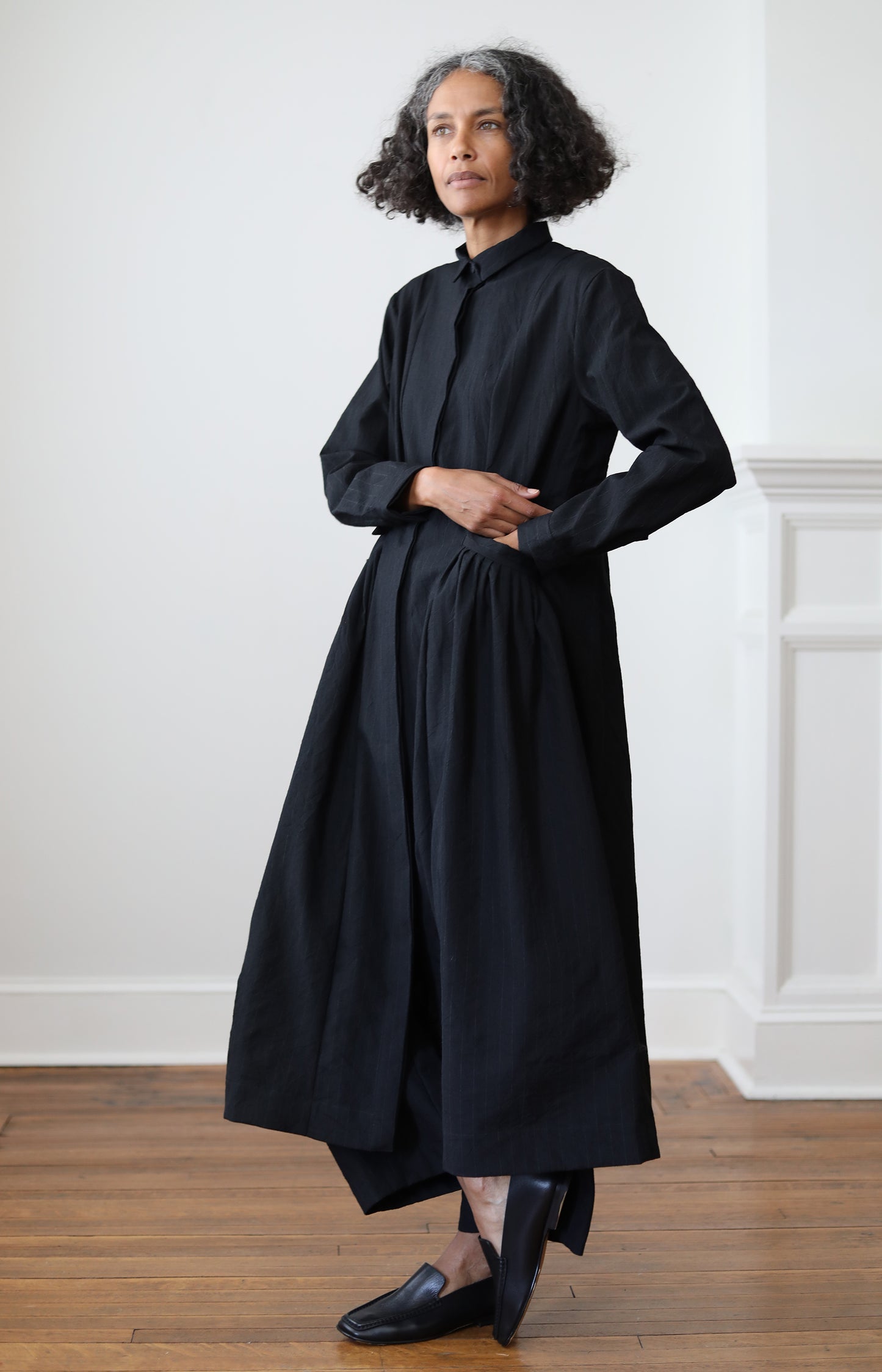 Black Stripe Sally Dress