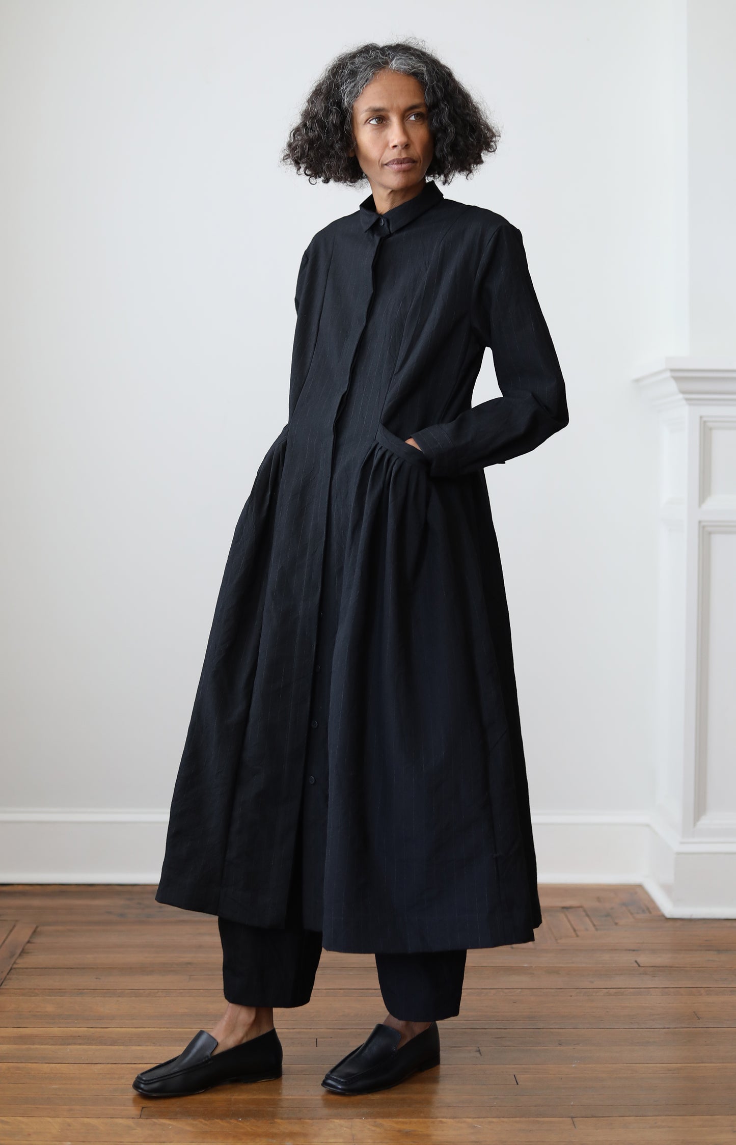 Black Stripe Sally Dress