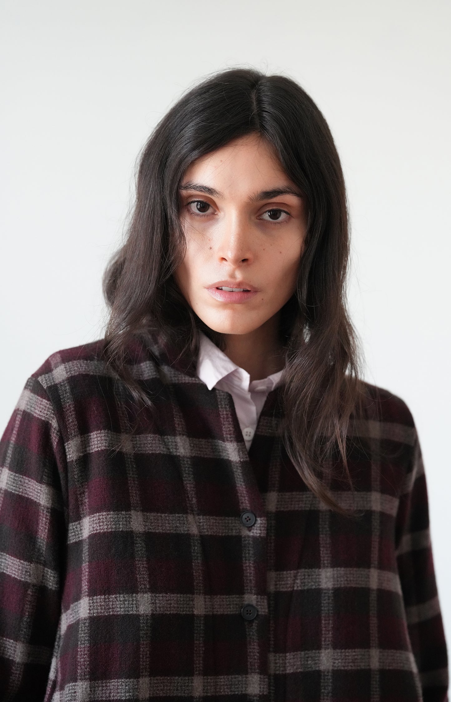 Bordeaux Check Jenny Shirt