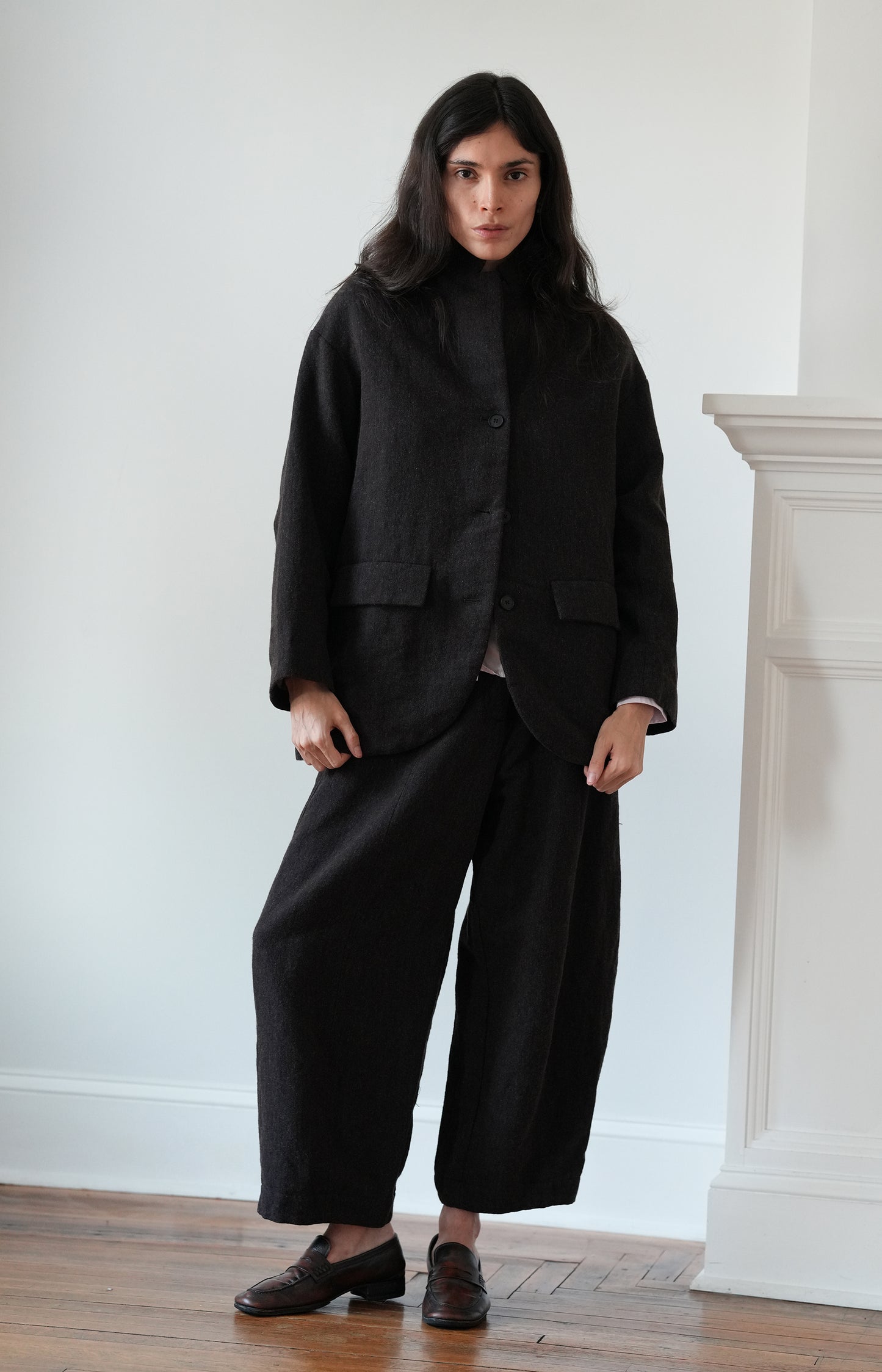Brown Navy Sandra Pants
