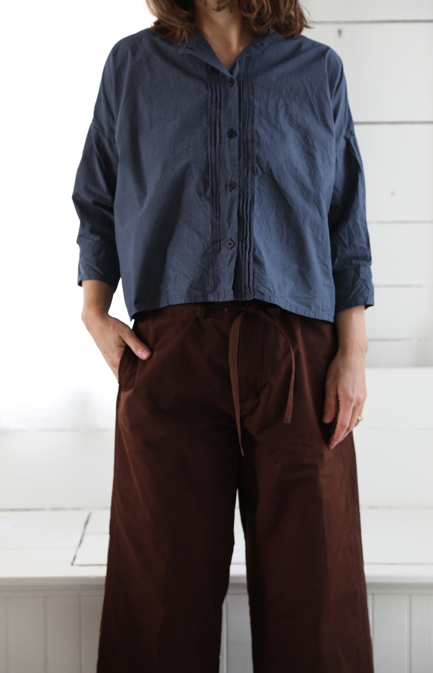 Micro Check Claudia Shirt