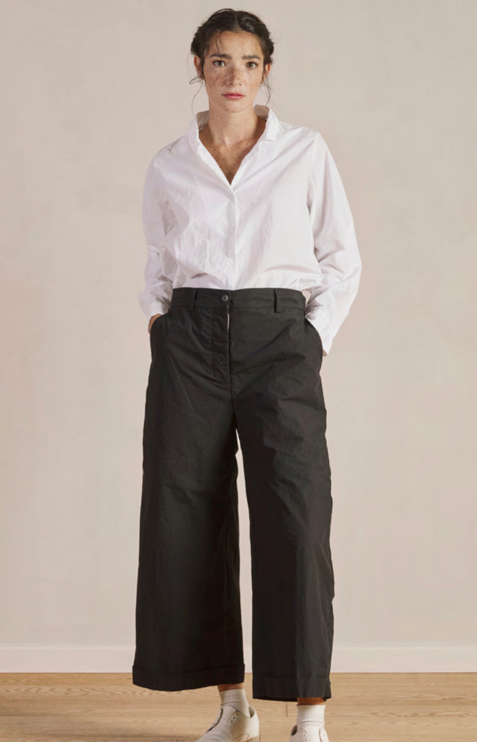 Black Cotton Wendy Pants