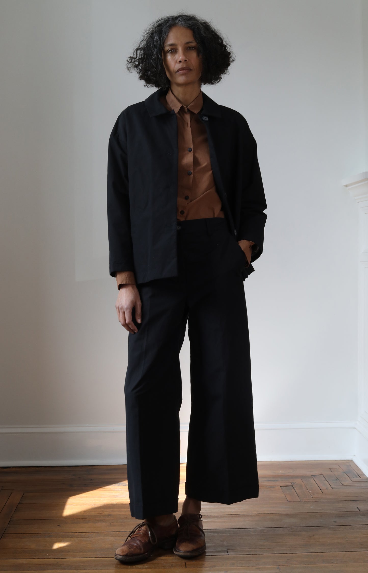 Black Cotton Wendy Pants