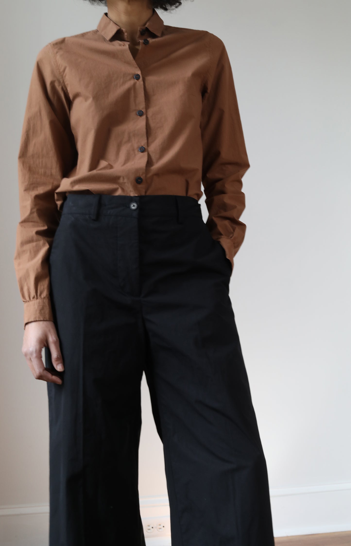 Black Cotton Wendy Pants