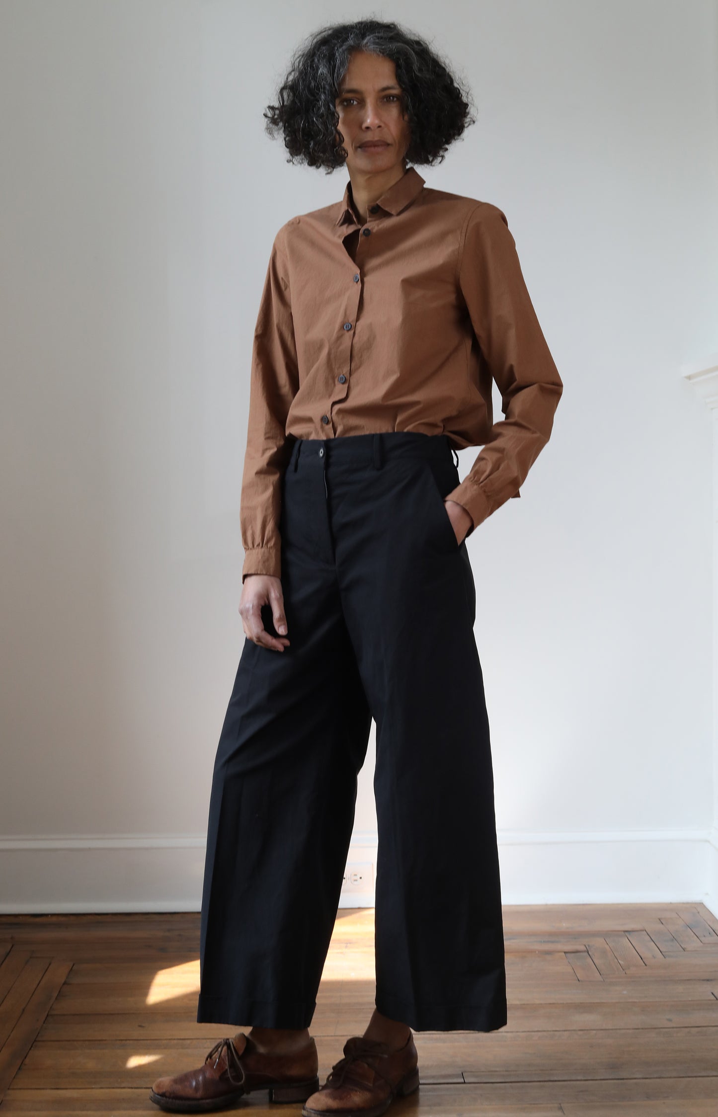 Black Cotton Wendy Pants