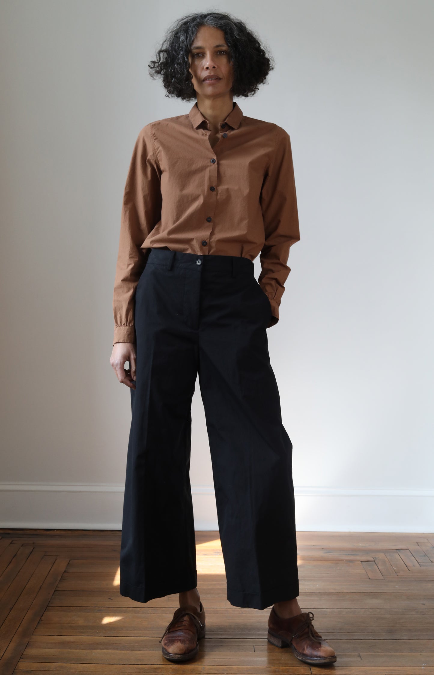 Black Cotton Wendy Pants