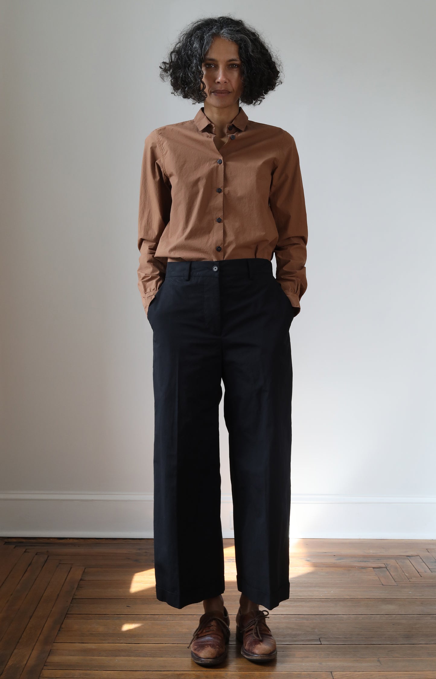 Black Cotton Wendy Pants