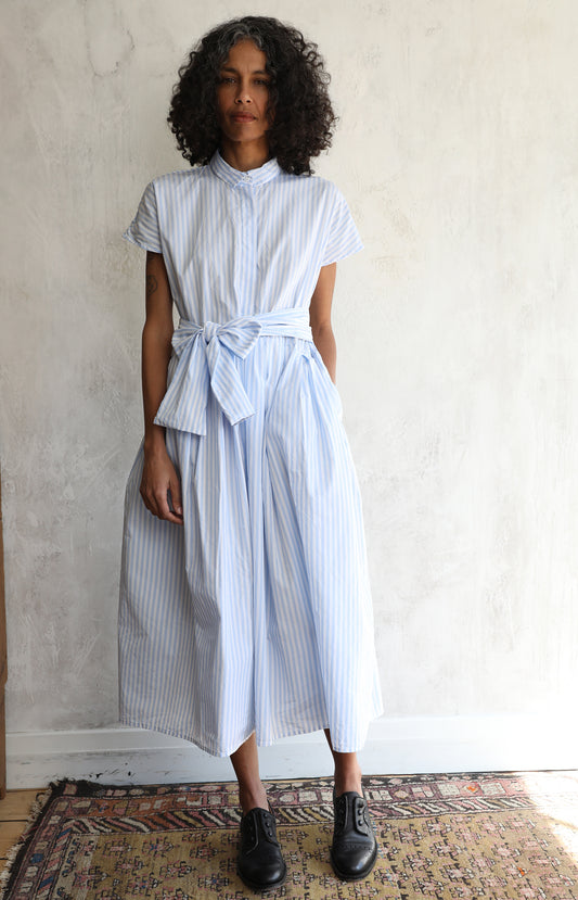 Lena Blue Stripe Dress